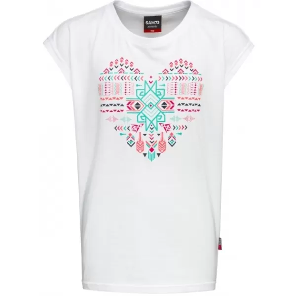  Tricou de fată cu mâneci scurte SAM 73 FREYA GT 550 ALB 