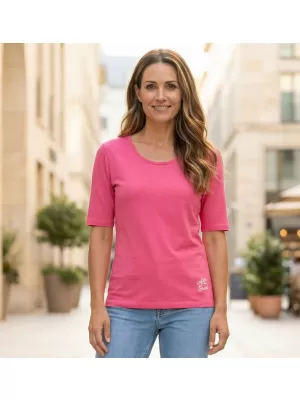 Tricou de damă cu mâneci scurte ALTISPORT ARICA LTST772 ROZ DESCHIS
