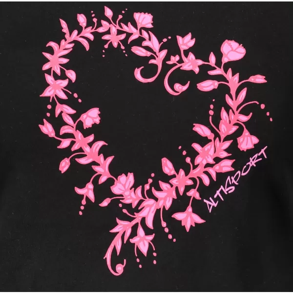  Tricou pentru femei ALTISPORT ALW058122 NEGRU ROZ 