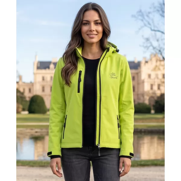  Jachetă softshell pentru femei ALTISPORT ALW056521 LĂMÂIE VERDE 