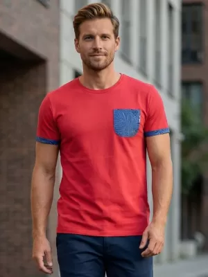 Tricou pentru bărbați KIXMI LARKIN ROȘU