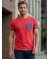 Tricou pentru bărbați KIXMI LARKIN ROȘU