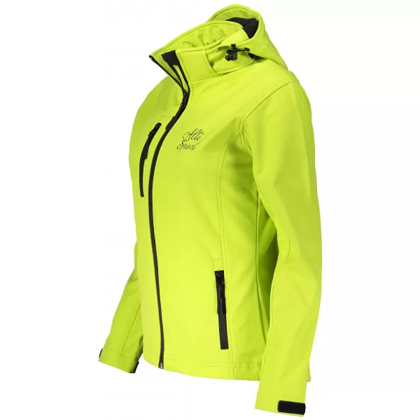  Jachetă softshell pentru femei ALTISPORT ALW056521 LĂMÂIE VERDE 