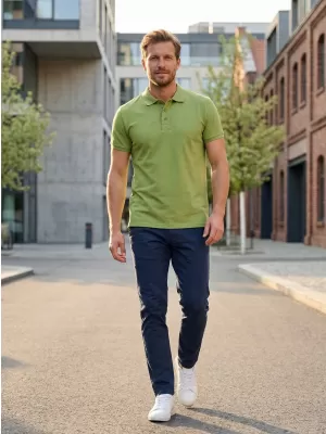 Tricou pentru bărbați KIXMI LOUIS VERDE