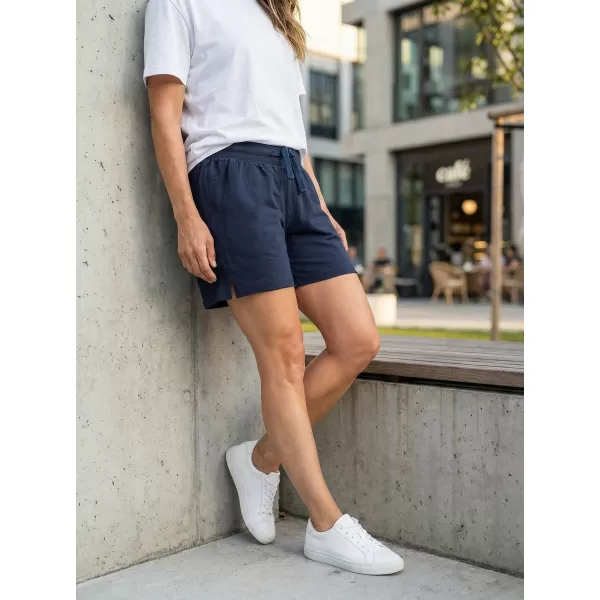  Pantaloni scurți de damă ALTISPORT AINA LPAT511 ALBASTRU INCHIS 