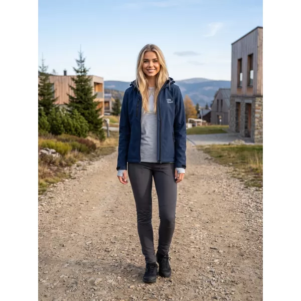  Jachetă softshell pentru femei ALTISPORT ALW056521 ALBASTRU MARIN 