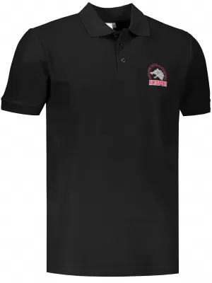 Tricou pentru bărbați cu guler ALTISPORT ALM071203 NEGRU ȘI ROȘU