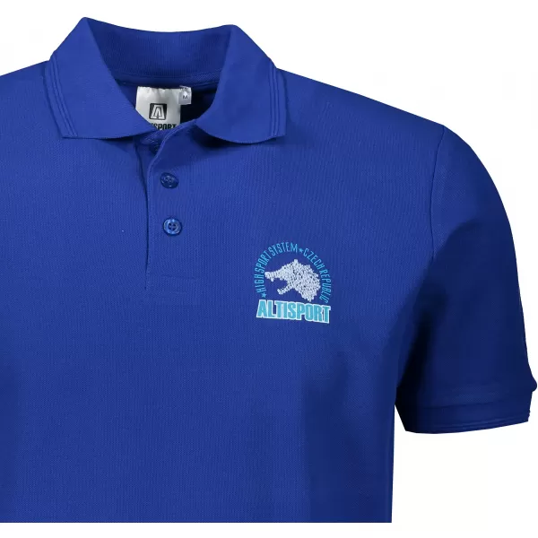  Tricou pentru bărbați cu guler ALTISPORT ALM071203 ALBASTRU REGAL 