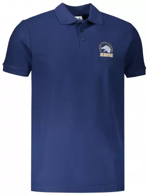 Tricou pentru bărbați cu guler ALTISPORT ALM071203 ALBASTRU MIEZUL NOPȚII