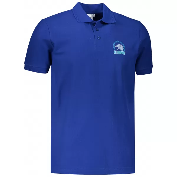  Tricou pentru bărbați cu guler ALTISPORT ALM071203 ALBASTRU REGAL 