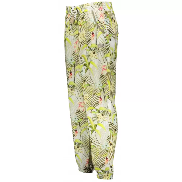  Pantaloni de dama TORSTAI MALIBU ALB/VERDE 