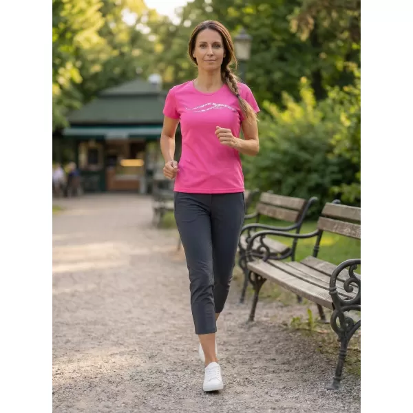  Dámské funkční triko ALTISPORT CARRYOVER ALW001140 NEON PINK 