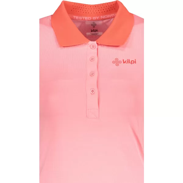  Tricou funcțional de damă KILPI COLLAR-W PL0113KI ROZ DESCHIS 