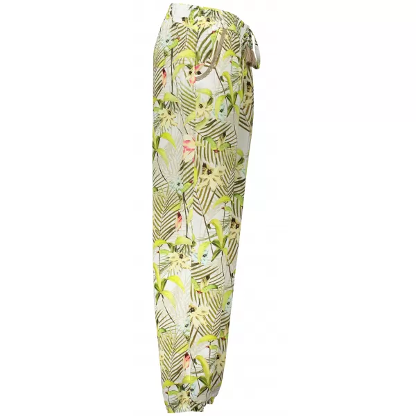  Pantaloni de dama TORSTAI MALIBU ALB/VERDE 