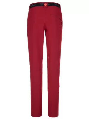 Pantaloni de dama KILPI WANAKA-W PL0027KI ROȘU ÎNCHIS
