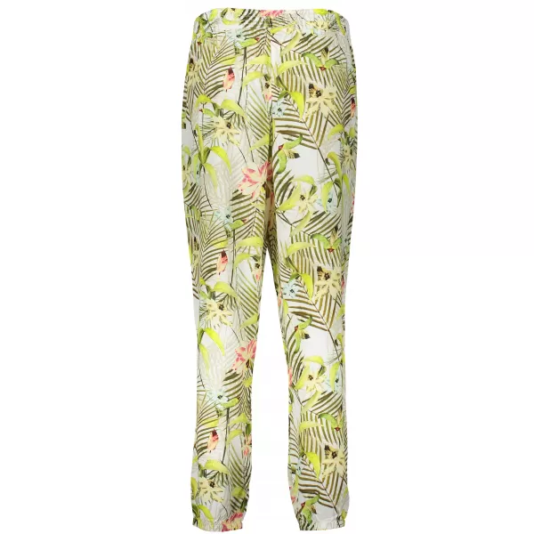  Pantaloni de dama TORSTAI MALIBU ALB/VERDE 