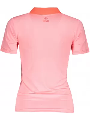 Tricou funcțional de damă KILPI COLLAR-W PL0113KI ROZ DESCHIS