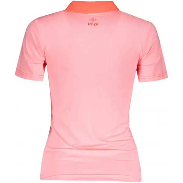  Tricou funcțional de damă KILPI COLLAR-W PL0113KI ROZ DESCHIS 