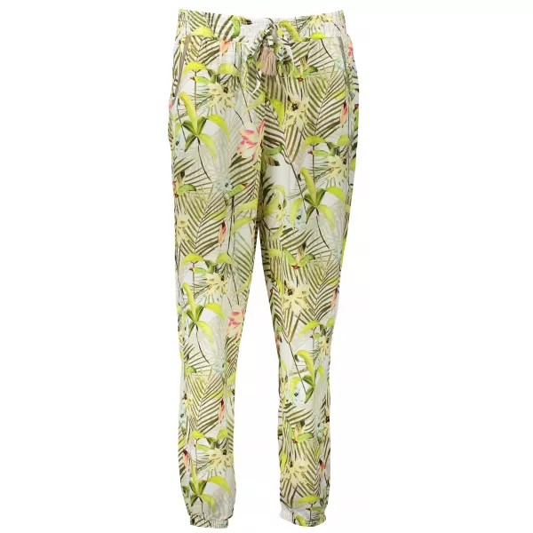  Pantaloni de dama TORSTAI MALIBU ALB/VERDE 