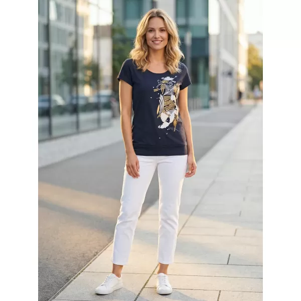  Tricou pentru femei ALTISPORT ALW084120 BLEUMARIN/AURIU 