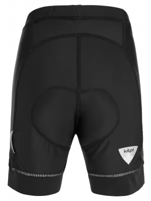 Pantaloni scurți de ciclism pentru copii KILPI PRESSURE-J PJ0016KI NEGRU