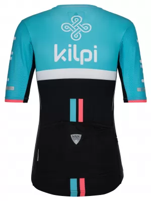 Tricou de ciclism pentru femei KILPI CORRIDOR-W PL0042KI ALBASTRU DESCHIS