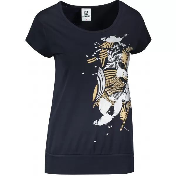  Tricou pentru femei ALTISPORT ALW084120 BLEUMARIN/AURIU 