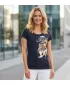 Tricou pentru femei ALTISPORT ALW084120 BLEUMARIN/AURIU