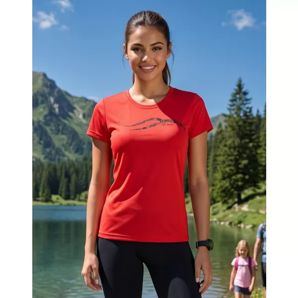  Dámské funkční triko ALTISPORT CARRYOVER ALW001140 ČERVENÁ 