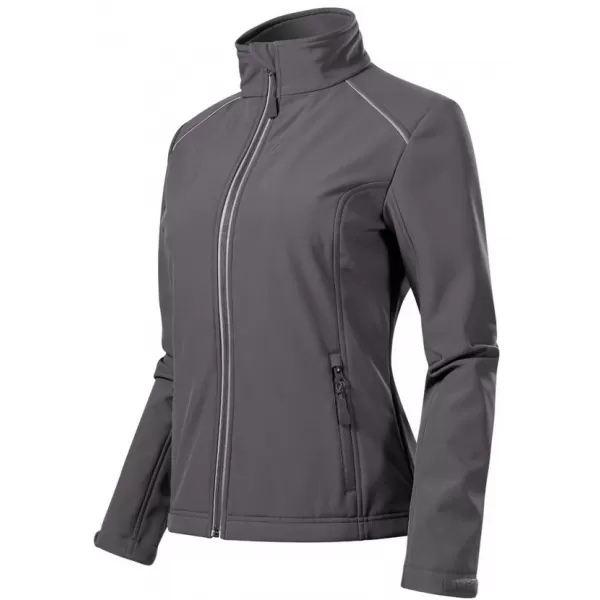  Jachetă softshell pentru femei MALFINI VALLEY 537 GRI OȚEL 