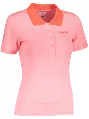 Tricou funcțional de damă KILPI COLLAR-W PL0113KI ROZ DESCHIS