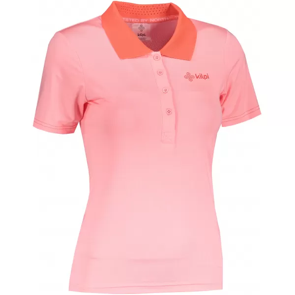  Tricou funcțional de damă KILPI COLLAR-W PL0113KI ROZ DESCHIS 