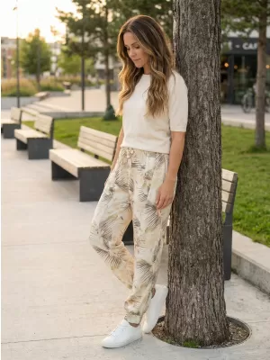 Pantaloni de dama TORSTAI SAFI BEJ