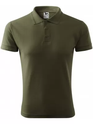 Tricou pentru bărbați cu guler MALFINI PIQUE POLO 203 MILITAR
