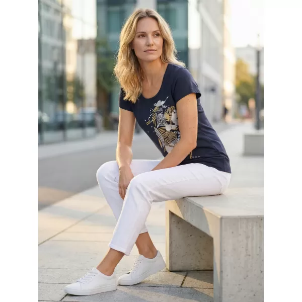  Tricou pentru femei ALTISPORT ALW084120 BLEUMARIN/AURIU 