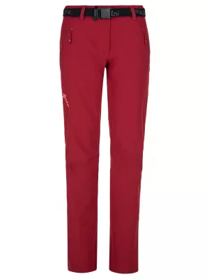 Pantaloni de dama KILPI WANAKA-W PL0027KI ROȘU ÎNCHIS