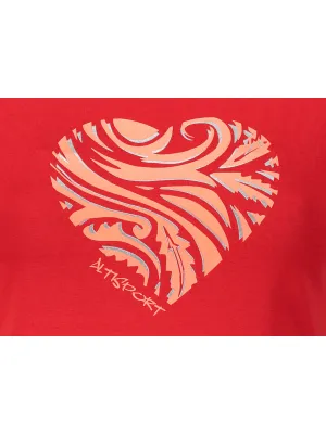 Tricou pentru femei ALTISPORT ALW077122 ROȘU