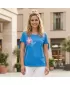 Tricou pentru femei ALTISPORT ALW107AL2 ALBASTRU