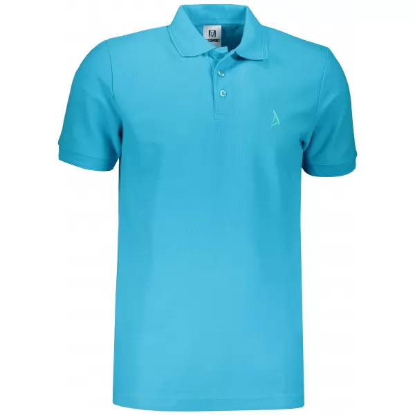  Tricou premium pentru bărbați cu guler ALTISPORT ALM002203 TURCOAZ 