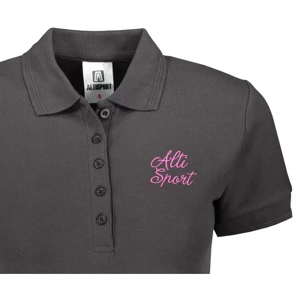  Tricou de damă cu guler ALTISPORT ALW056210 GRI ABANOS 