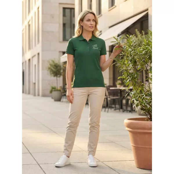  Tricou de damă cu guler ALTISPORT ALW056210 STICLA VERDE 