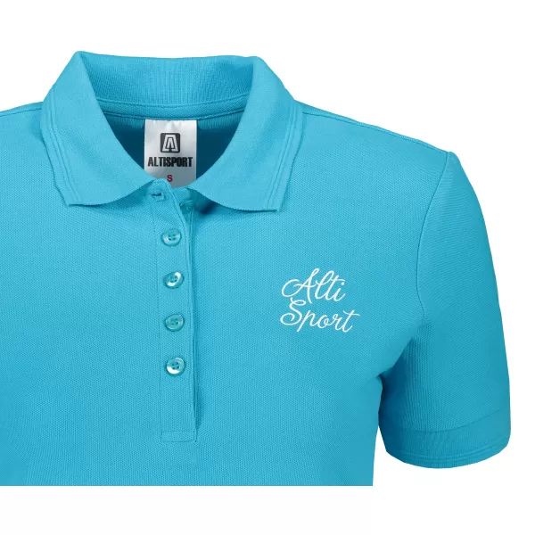  Tricou de damă cu guler ALTISPORT ALW056210 TURCOAZ 