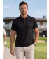 Tricou premium pentru bărbați cu guler ALTISPORT ALM002203 ALB-NEGRU