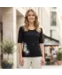 Tricou pentru femei ALTISPORT ALW106AL1 NEGRU SI AURIU