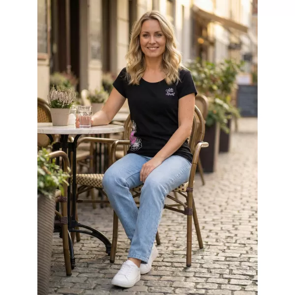  Tricou pentru femei ALTISPORT ALW106120 NEGRU ROZ 