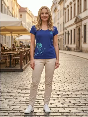 Tricou pentru femei ALTISPORT ALW108162 ALBASTRU REGAL