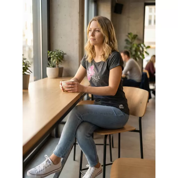  Tricou pentru femei ALTISPORT ALW107164 EVIDENȚIERE NEAGRĂ / ROZ 