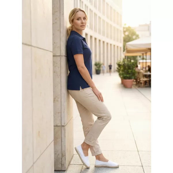  Tricou de damă cu guler ALTISPORT ALW056210 ALBASTRU MIEZUL NOPȚII 