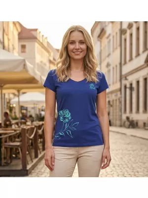 Tricou pentru femei ALTISPORT ALW108162 ALBASTRU REGAL