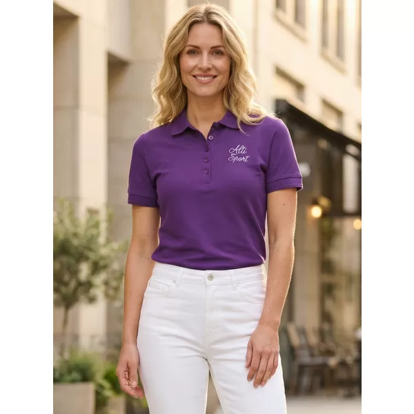  Tricou de damă cu guler ALTISPORT ALW056210 VIOLET 